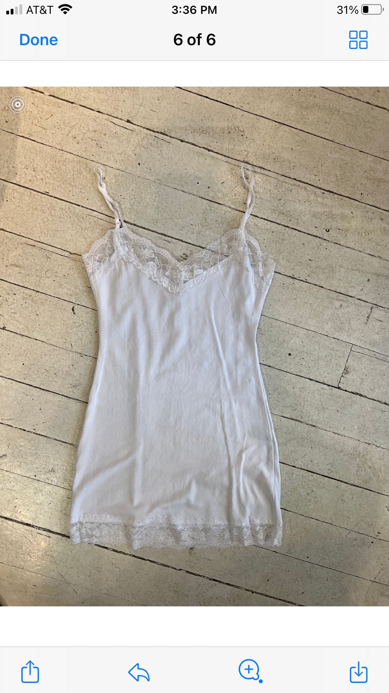 White Camisole with Lace Detail